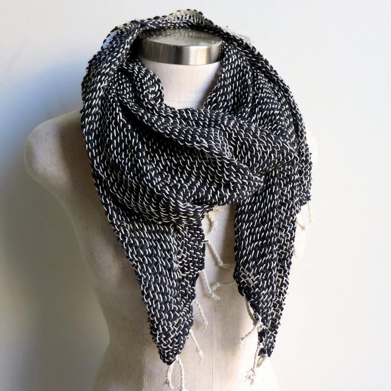 100% Natural Cotton Hand Woven Scarf