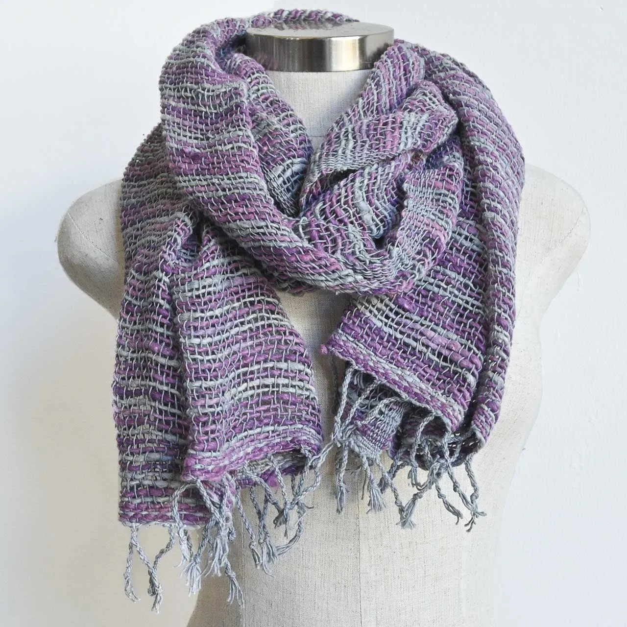 100% Natural Cotton Hand Woven Scarf