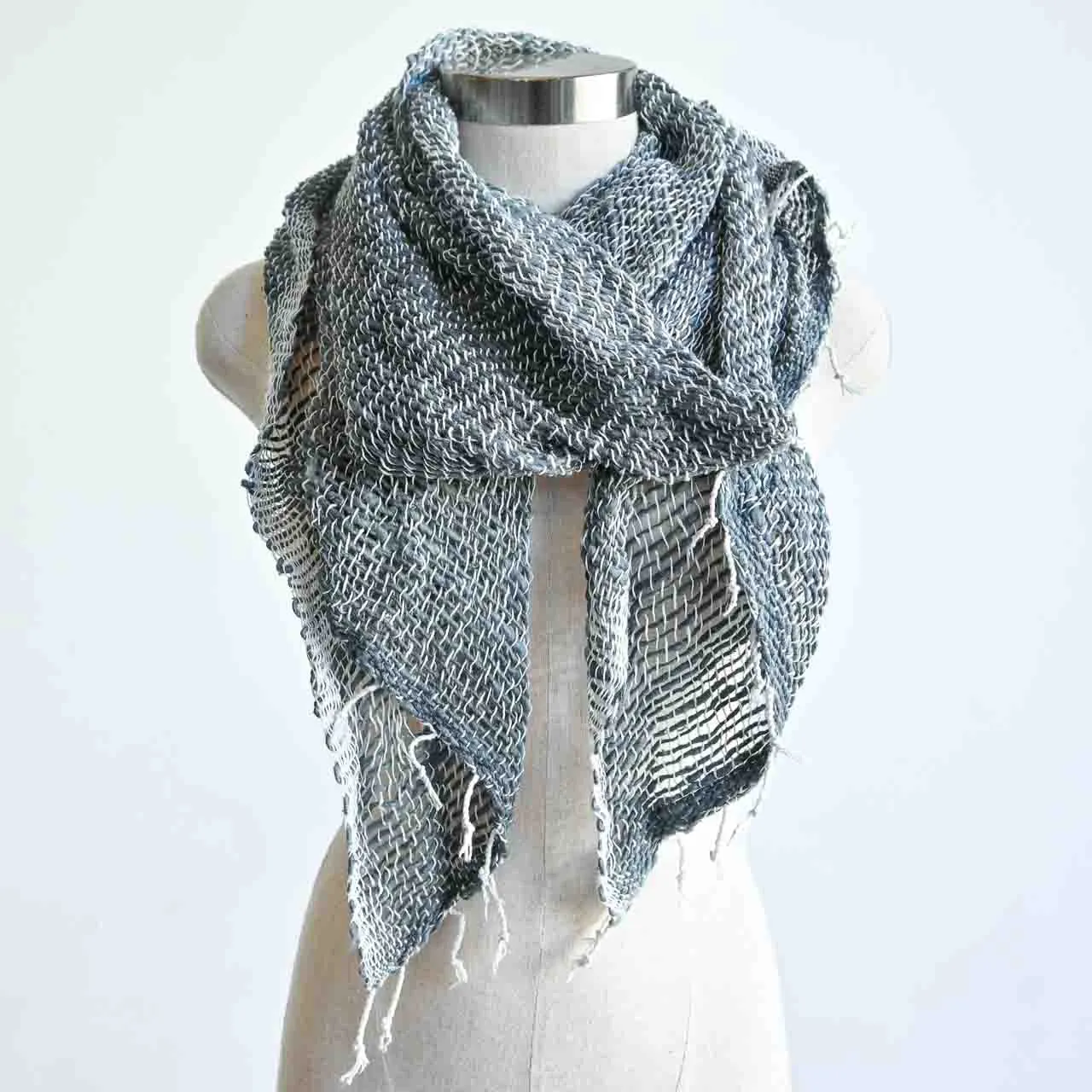 100% Natural Cotton Hand Woven Scarf