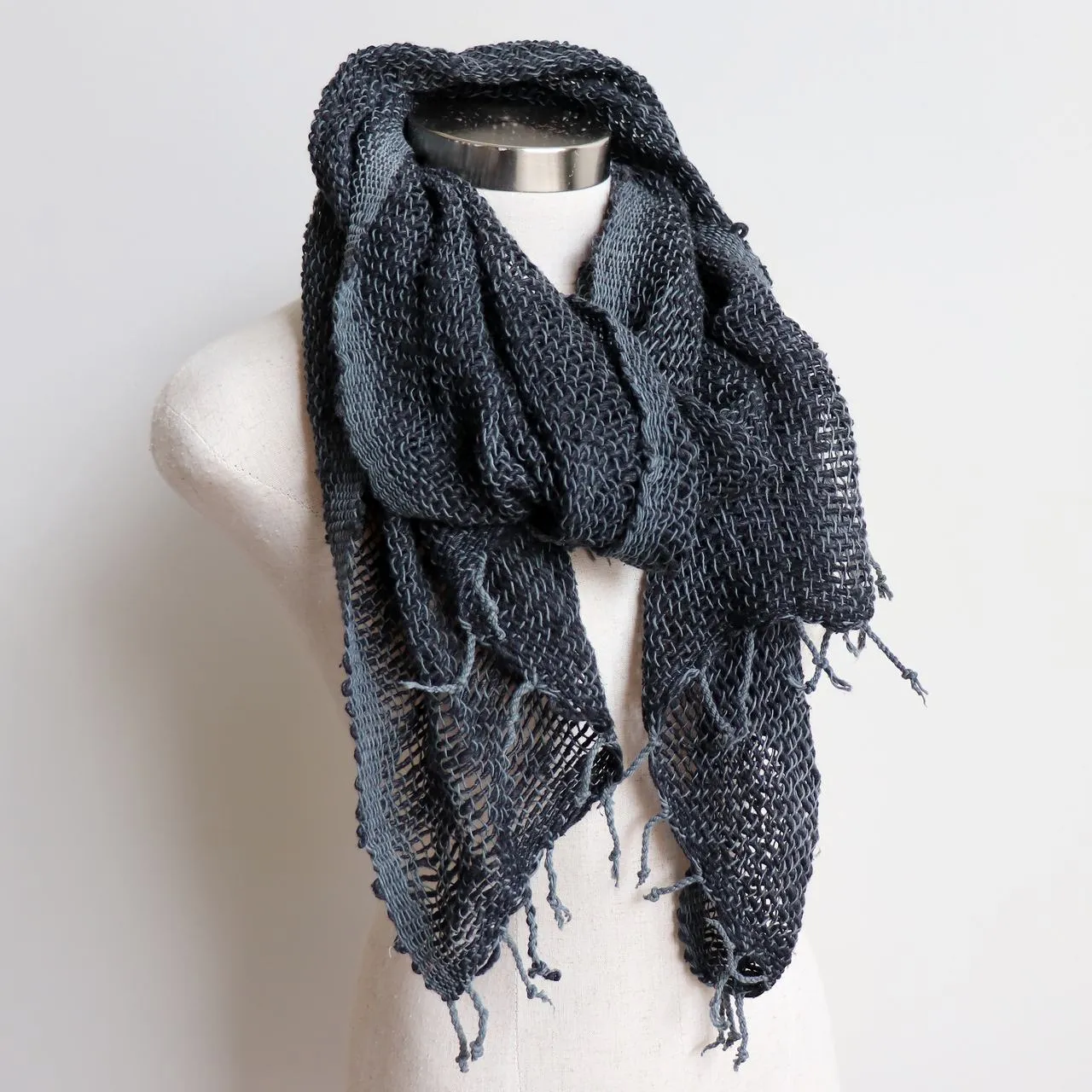 100% Natural Cotton Hand Woven Scarf