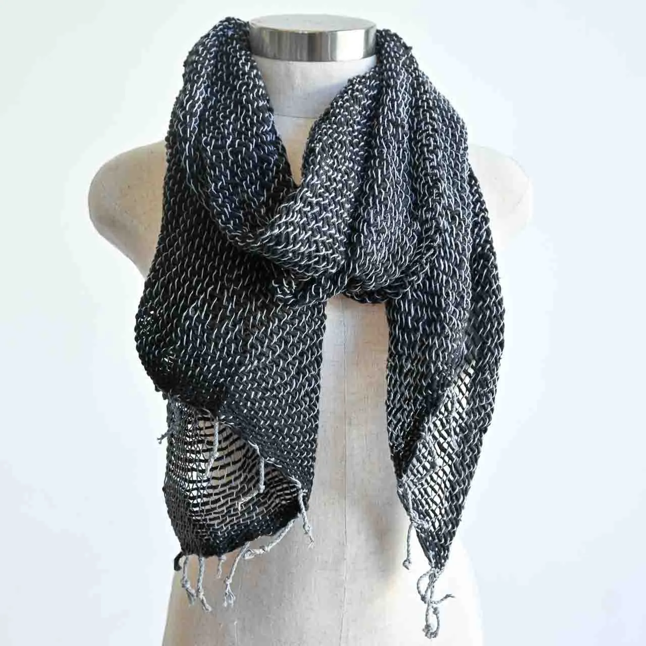 100% Natural Cotton Hand Woven Scarf