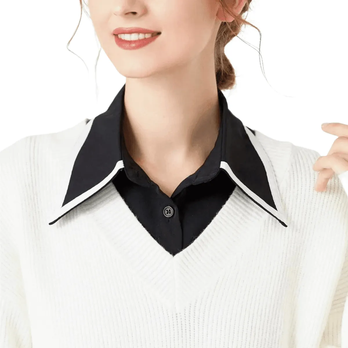 1pc Fake Collar - Detachable Shirt Collar For Women In 53 Styles!