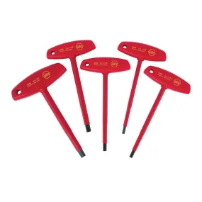 5 Piece Insulated T-Handle Hex Screwdriver Set - Metric