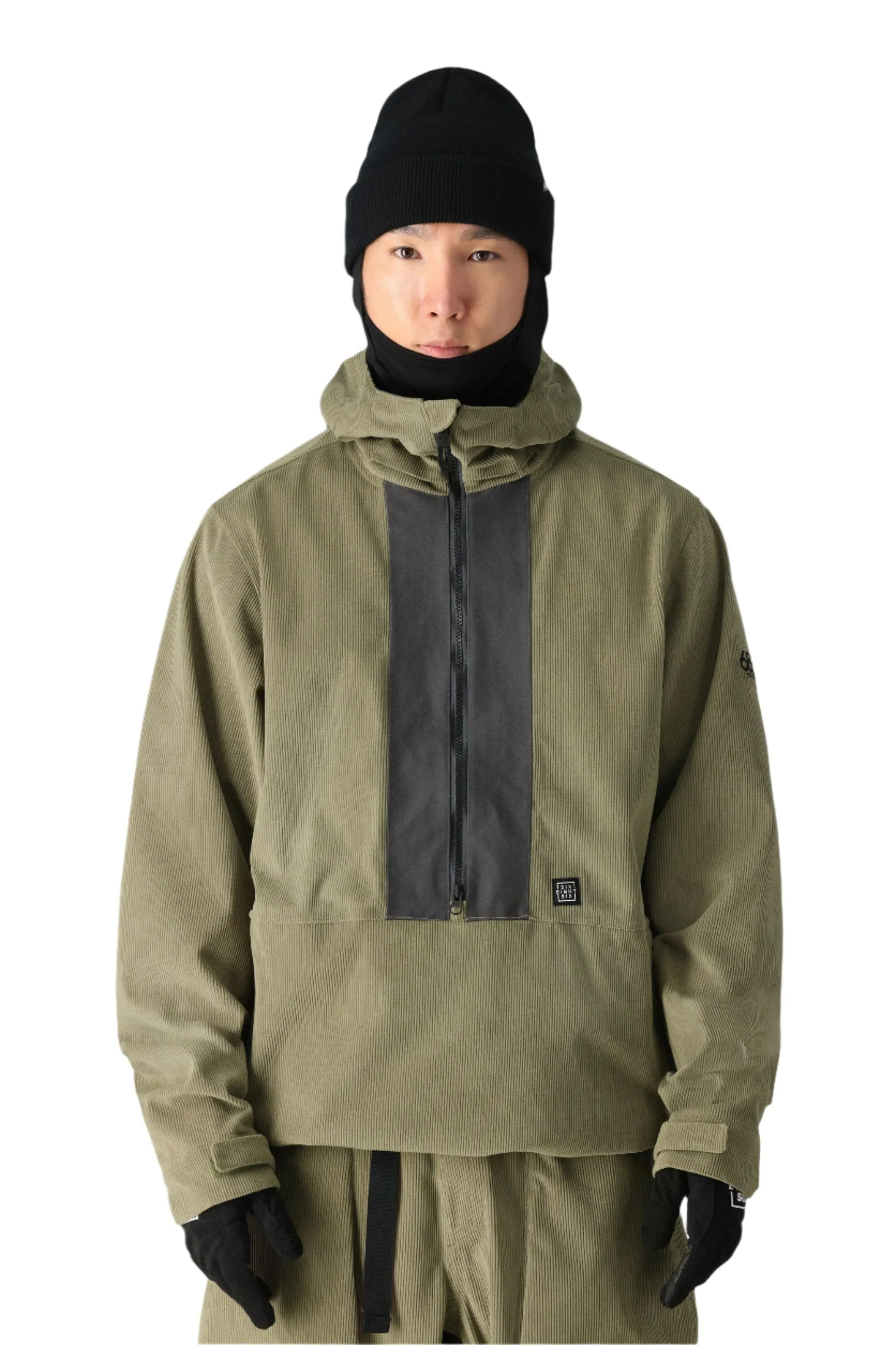 686 Ghost 2.5L Anorak Snowboard Jacket Sage Corduroy Colourblock 2025