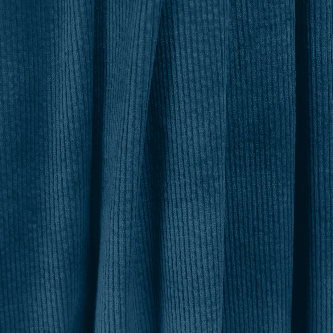 7-wale cotton stretch corduroy, Oeko-Tex cert. - indigo