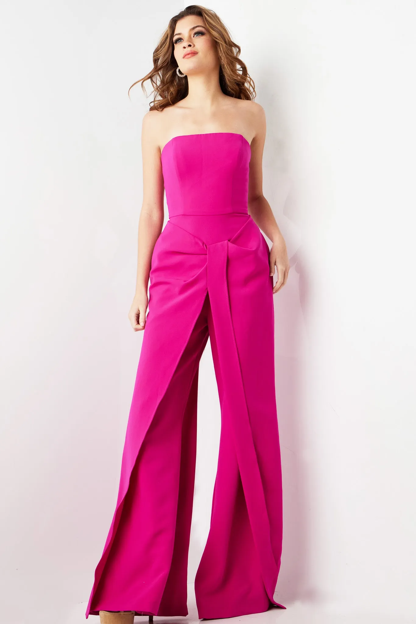 Alaina | Strapless Wide Leg Evening Jumpsuit | Jovani 03828