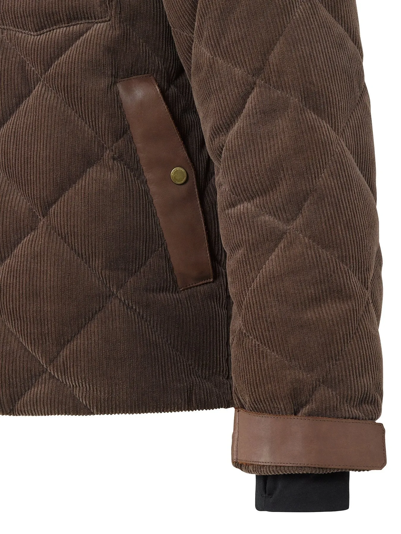 Alps & Meter Men's High West Jacket in Chocolate Waterproof Corduroy