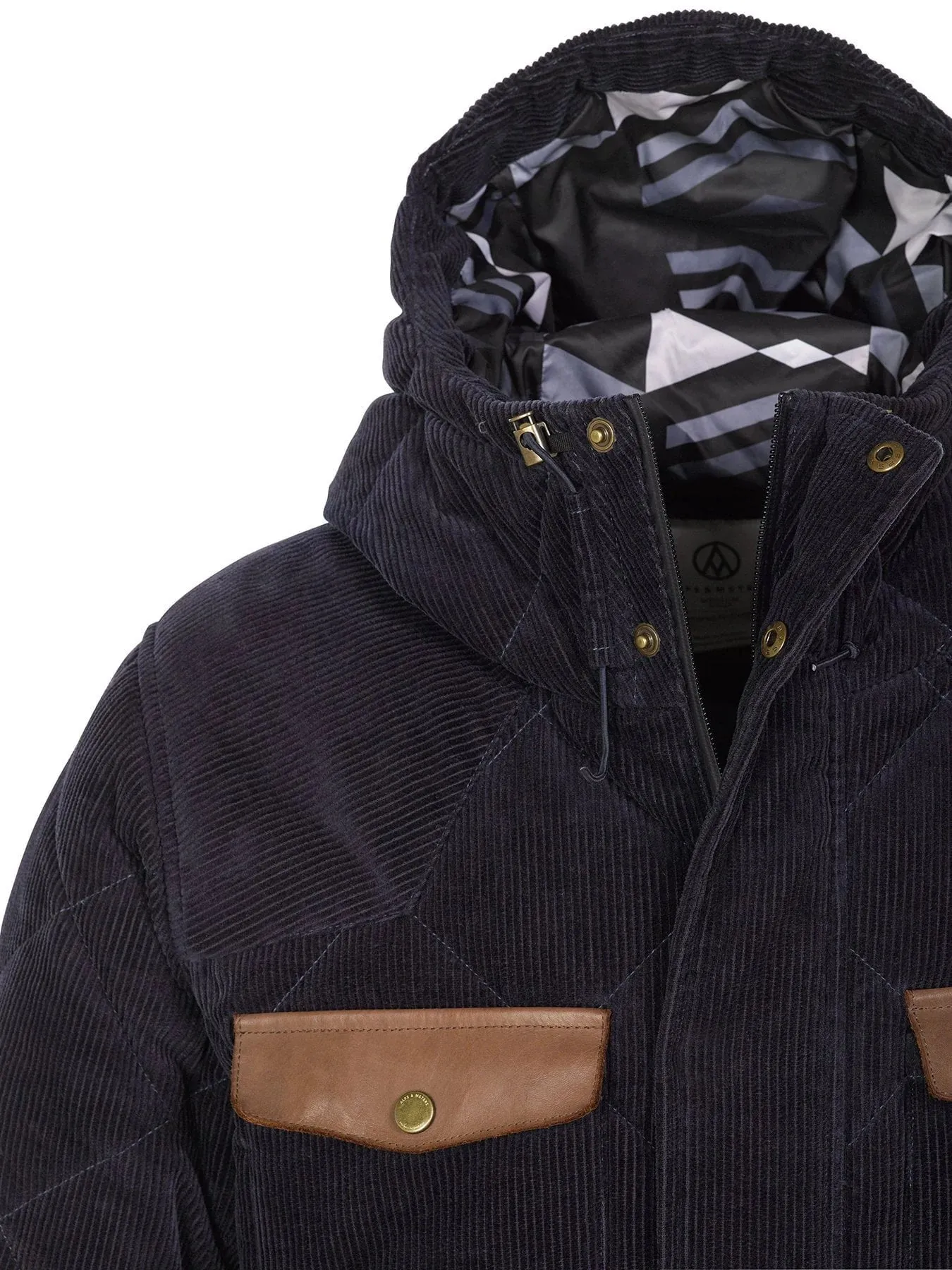 Alps & Meter Men's High West Winter Jacket in Waterproof Corduroy NAVY