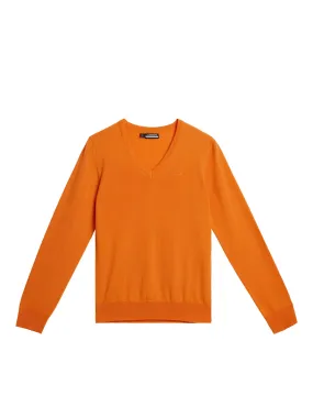 Amaya Knitted Sweater / Persimmon Orange