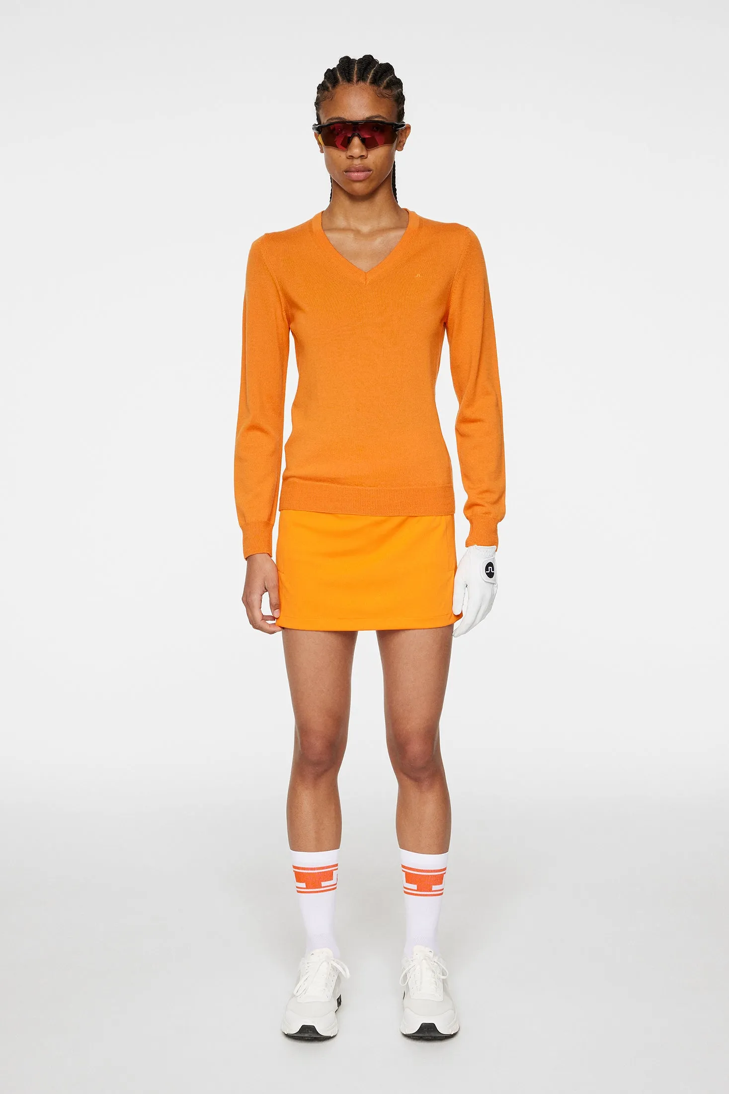 Amaya Knitted Sweater / Persimmon Orange