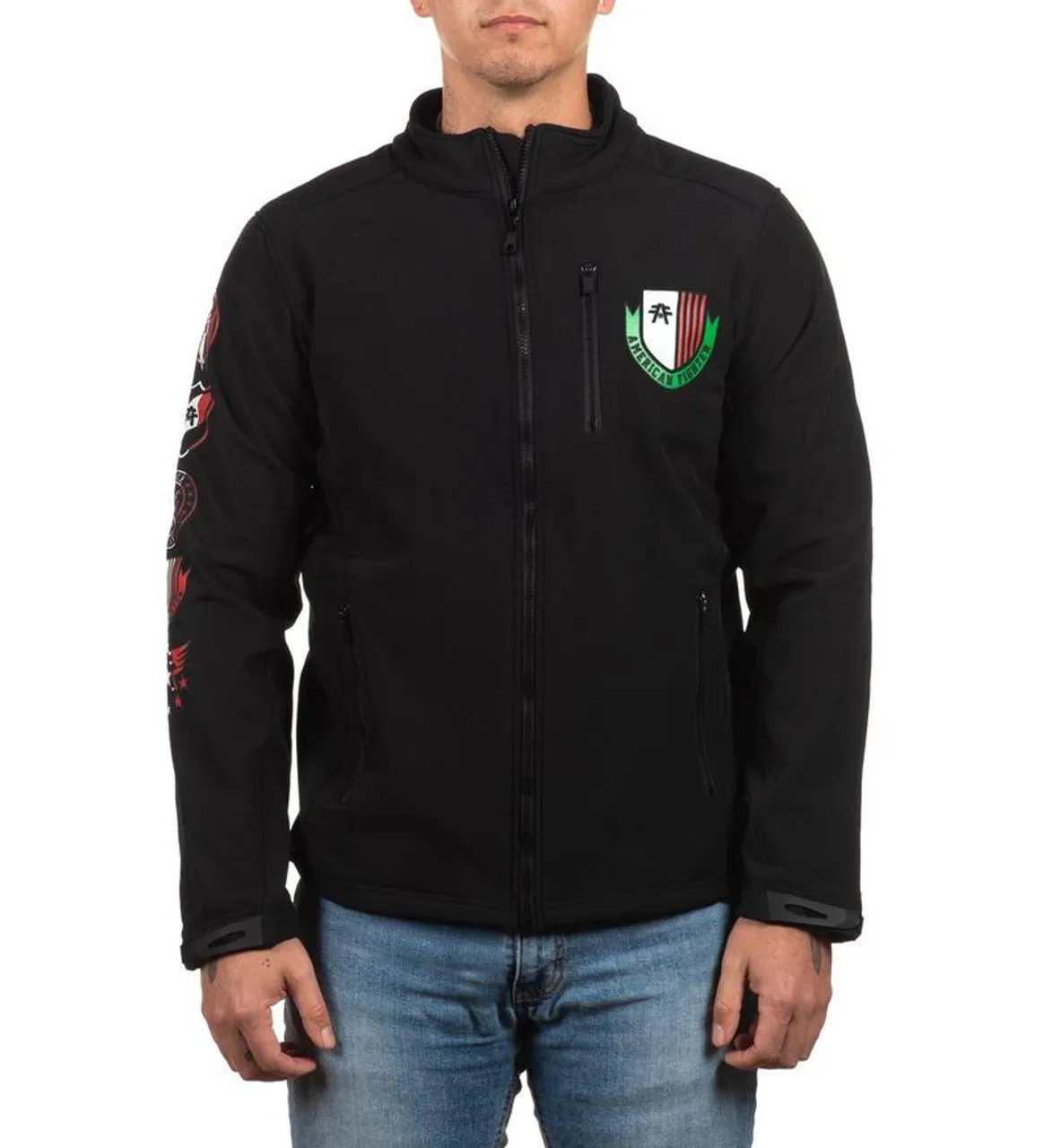 American Fighter Men's Diego Mexico Eagle Softshell Jacket