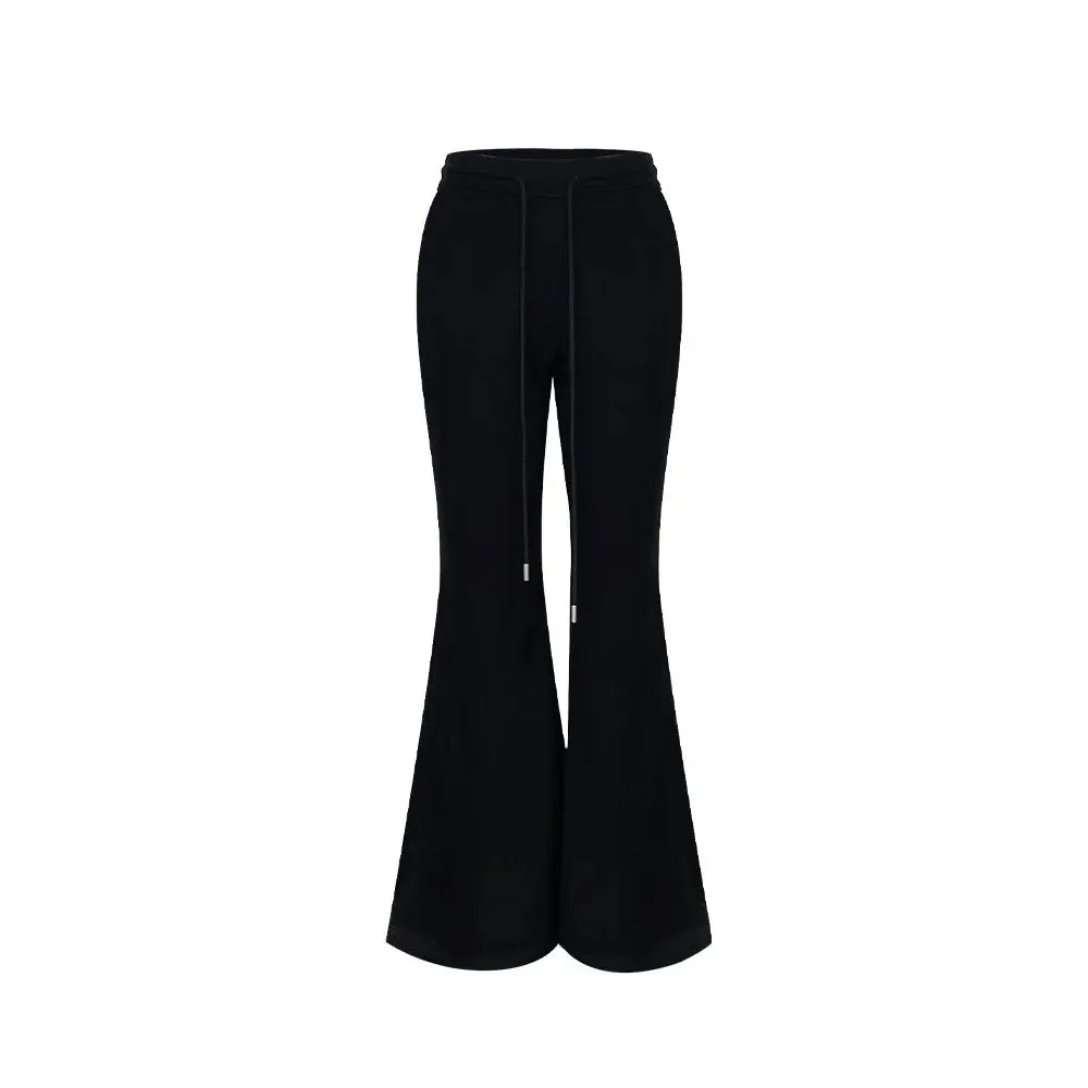 Amozae-Autumn Casual Outfits Amozae-Zichuan-Soft Glutinous Composite Slim Fit Micro Flared Pants for Women, Low Waist, High Elasticity Base, Slimming Tool