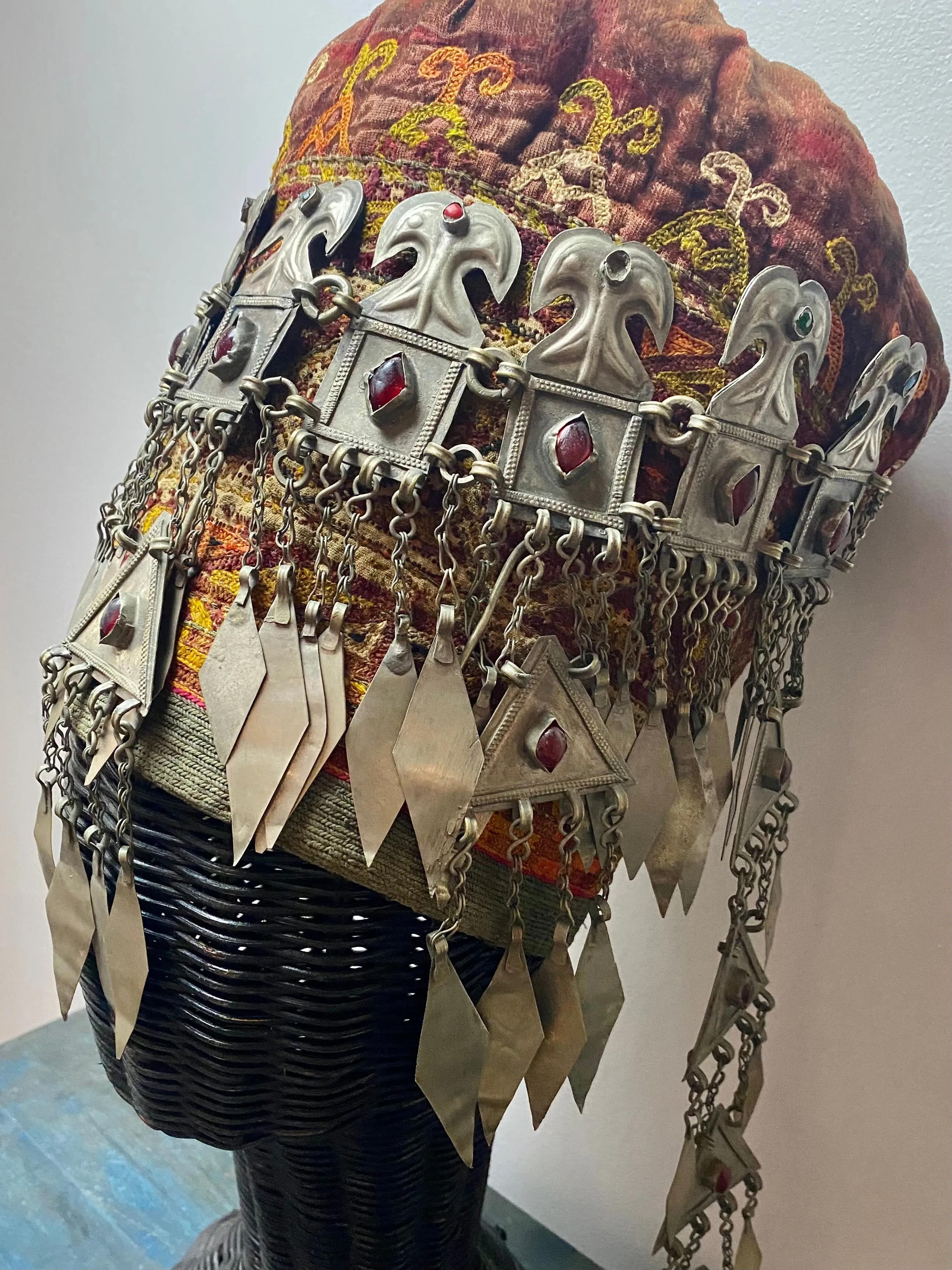 Antique Turkomen Ersari Headdress