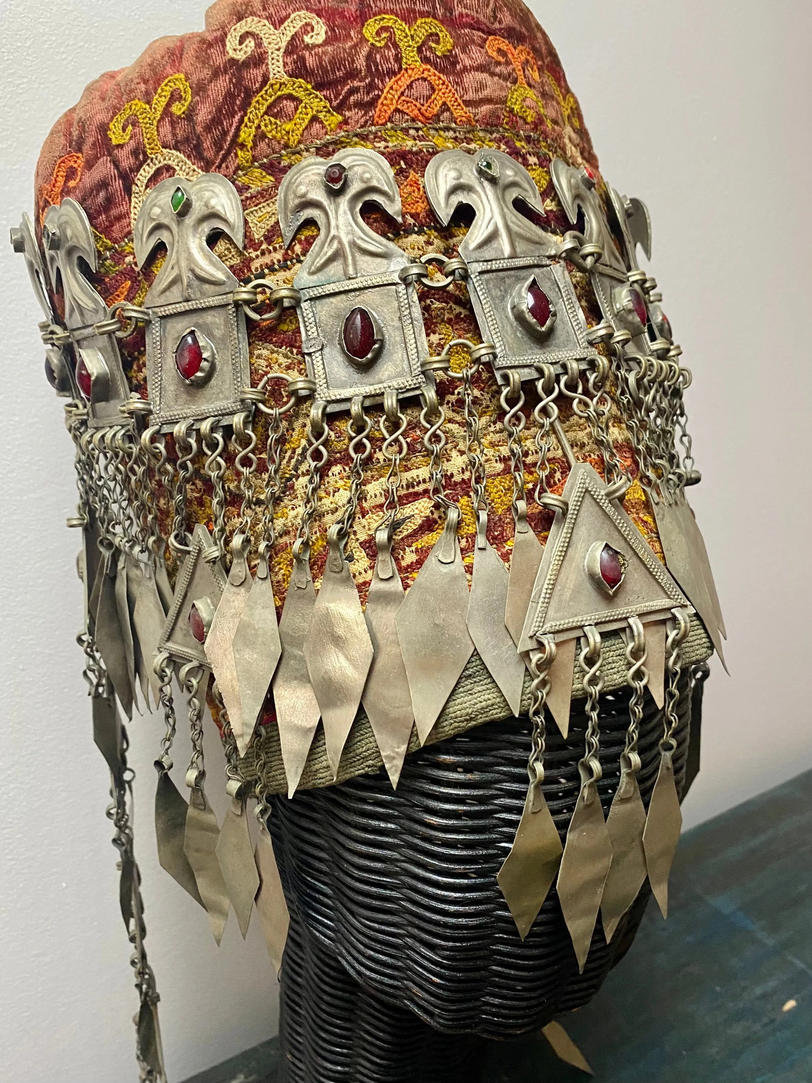 Antique Turkomen Ersari Headdress