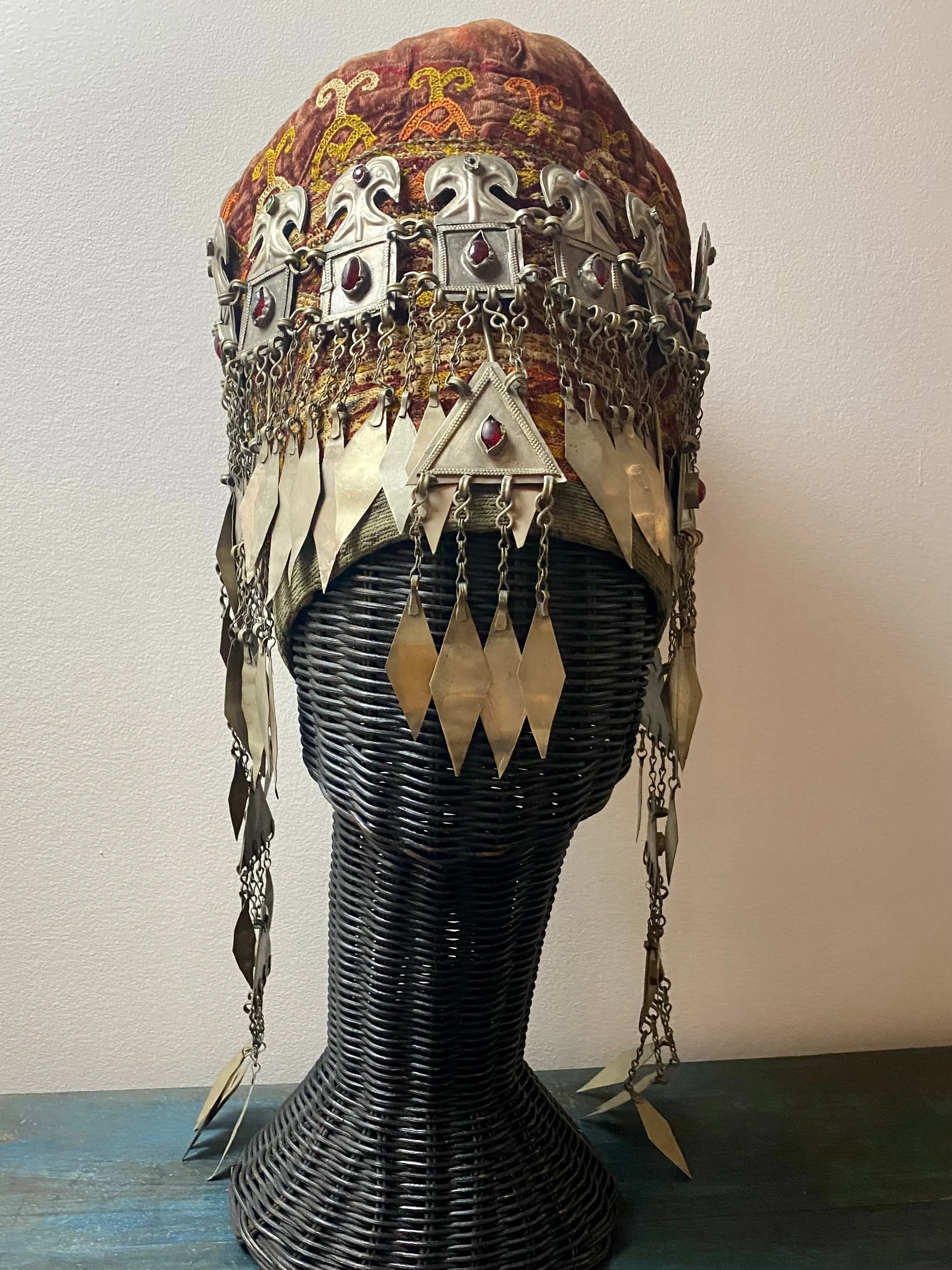 Antique Turkomen Ersari Headdress