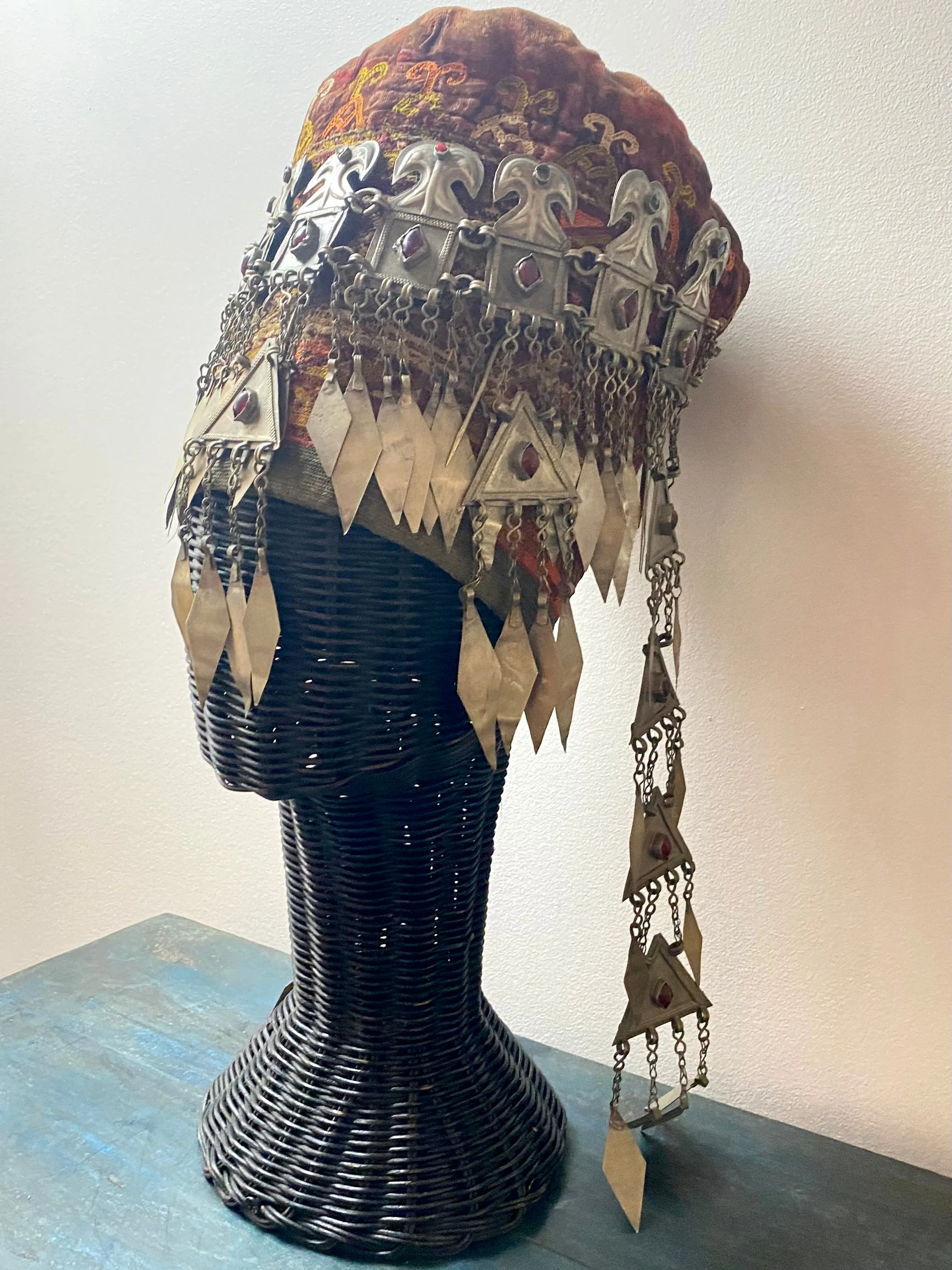 Antique Turkomen Ersari Headdress