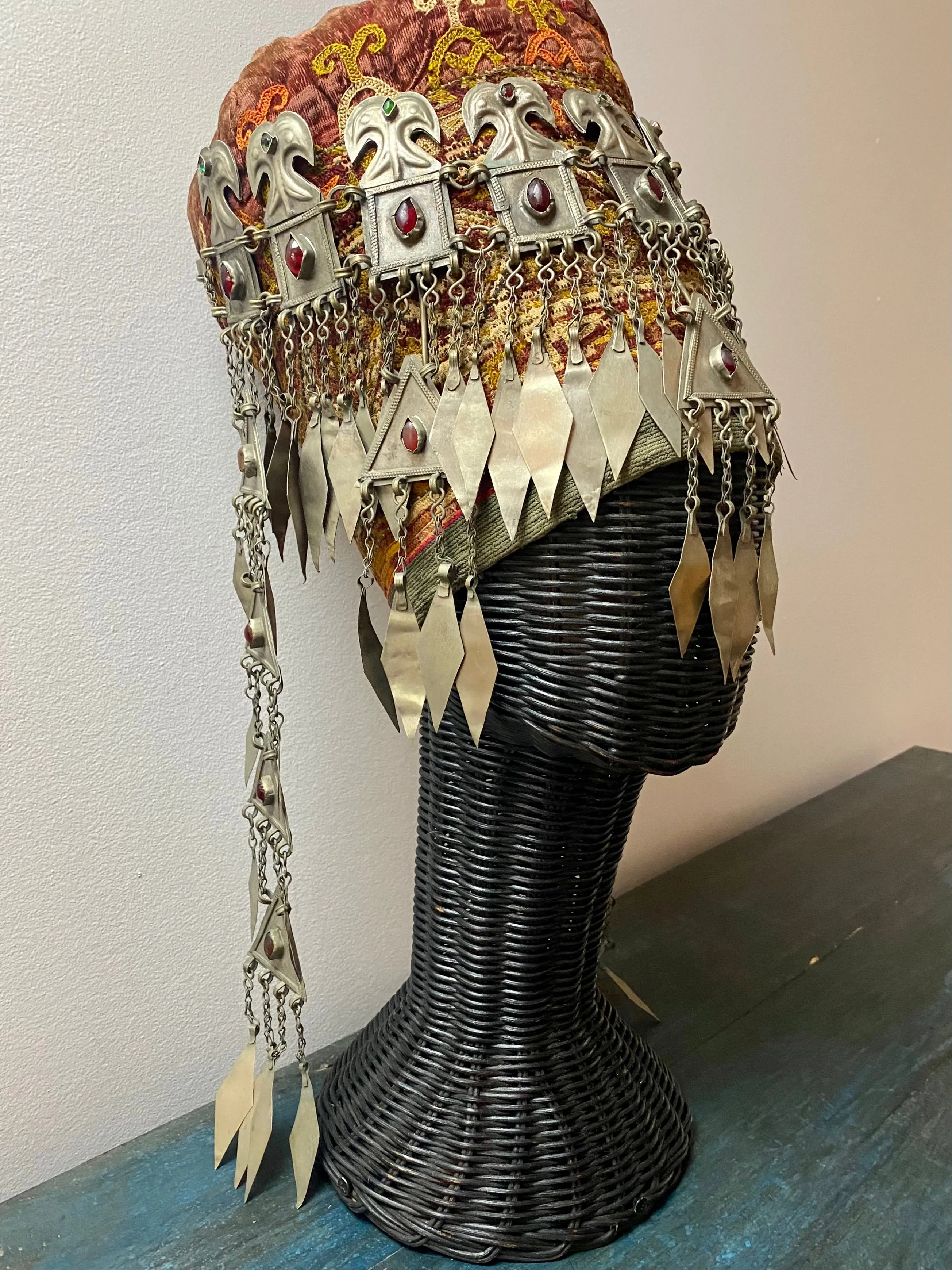 Antique Turkomen Ersari Headdress