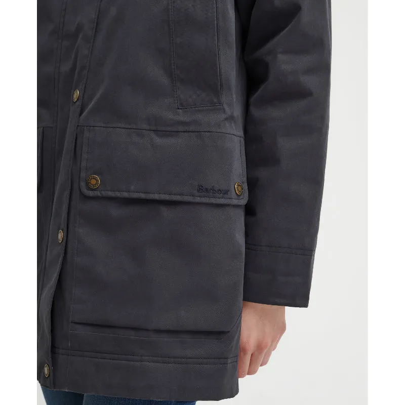 Barbour Winter Beadnell Waterproof Ladies Jacket - Dark Navy/Classic