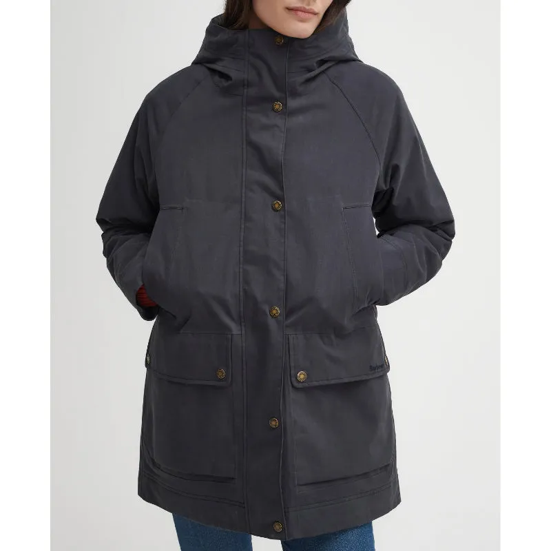 Barbour Winter Beadnell Waterproof Ladies Jacket - Dark Navy/Classic