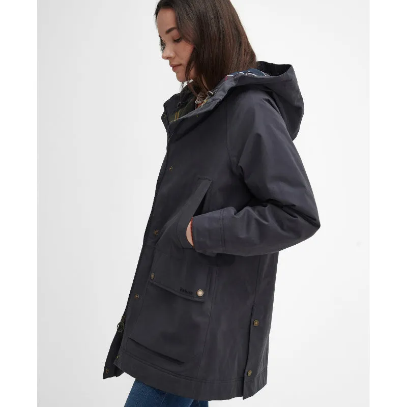 Barbour Winter Beadnell Waterproof Ladies Jacket - Dark Navy/Classic