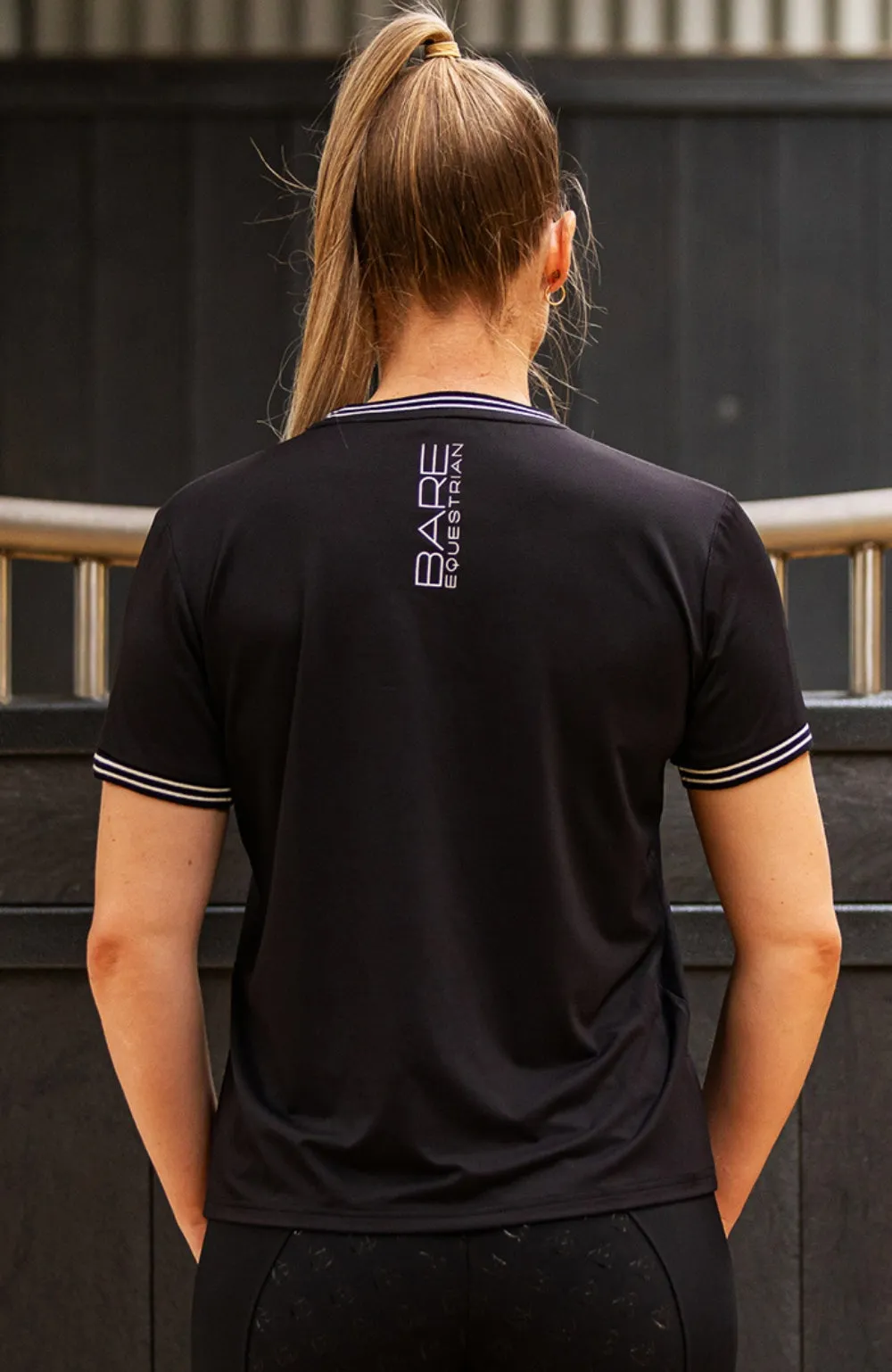 BARE Active Mesh Tee - Black