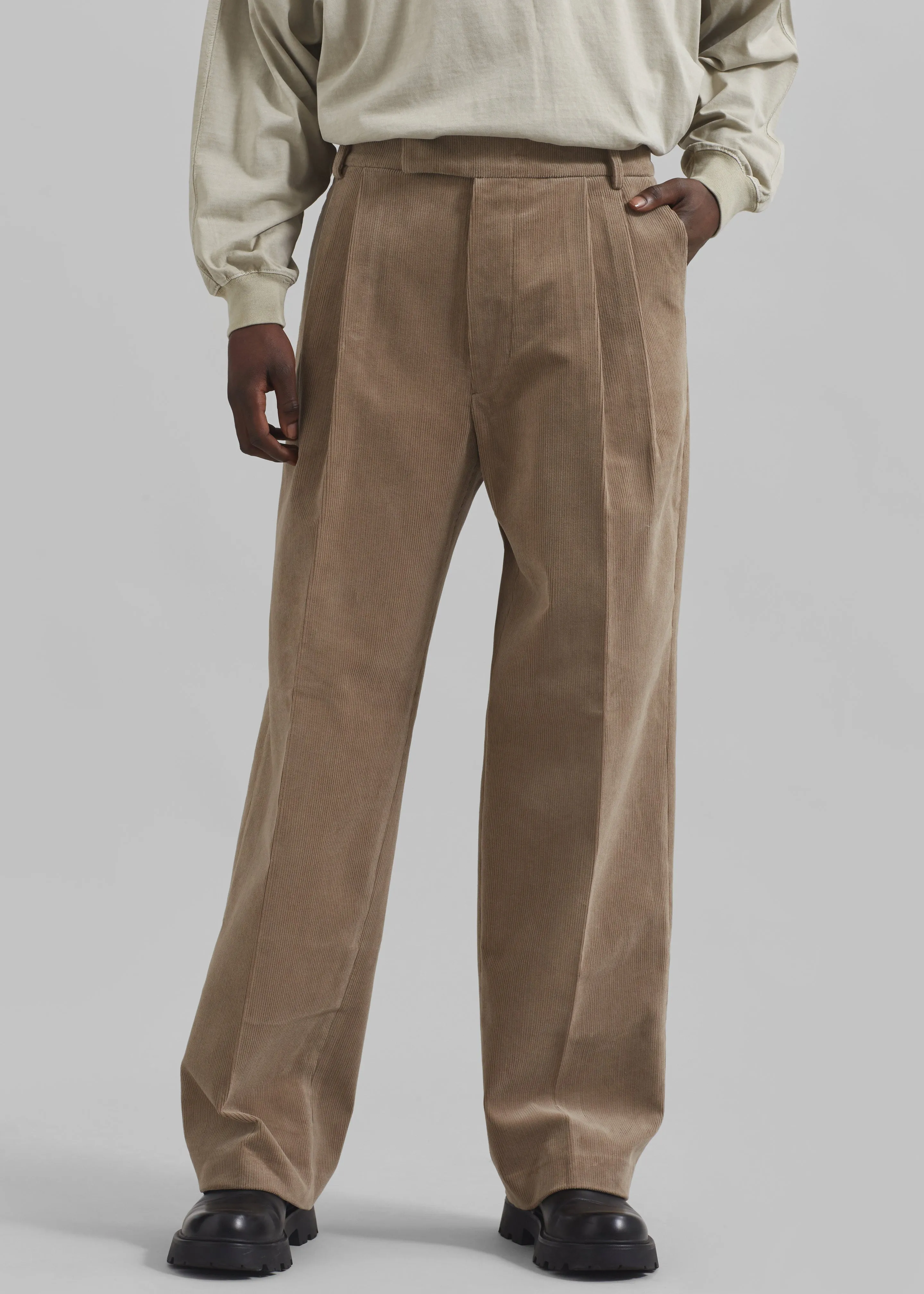 Beo Corduroy Suit Pants - Latte