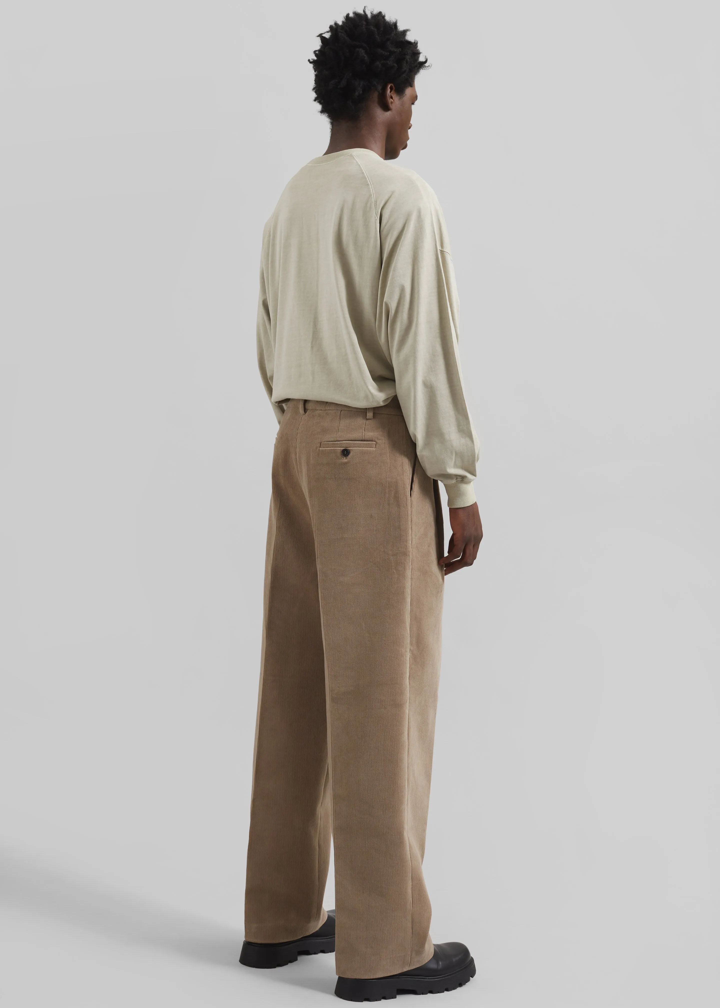 Beo Corduroy Suit Pants - Latte