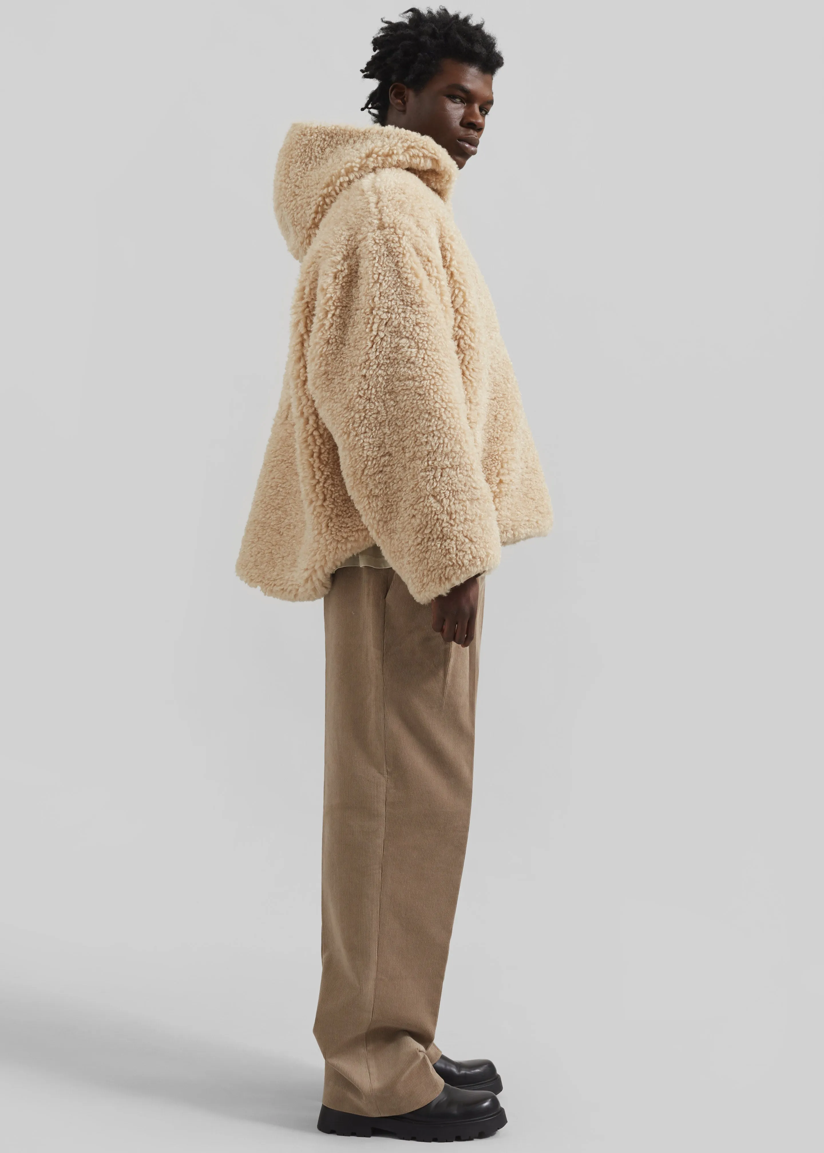 Beo Corduroy Suit Pants - Latte