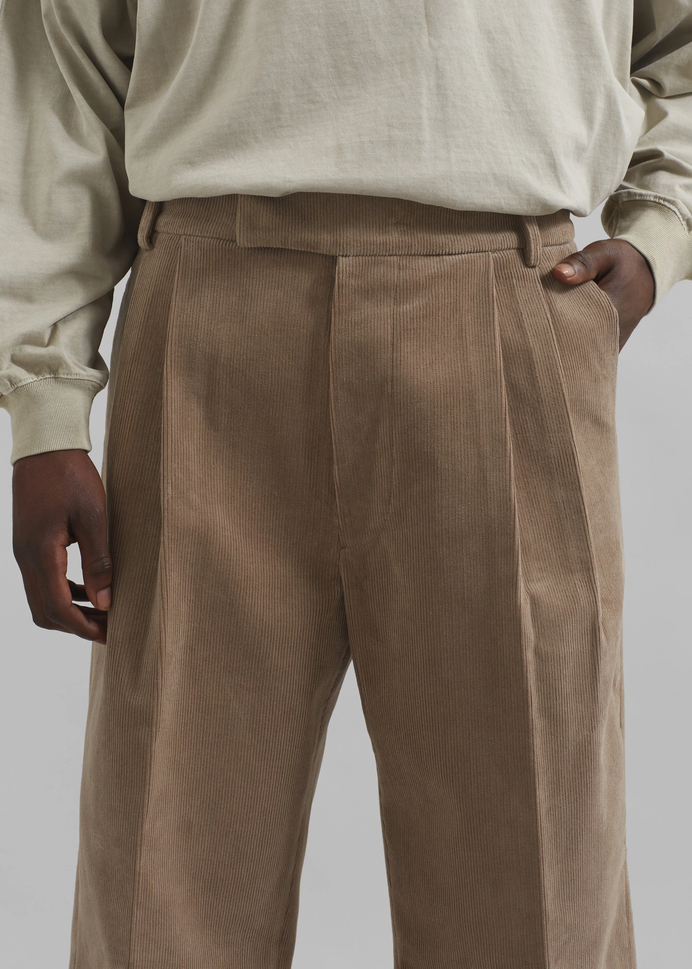 Beo Corduroy Suit Pants - Latte