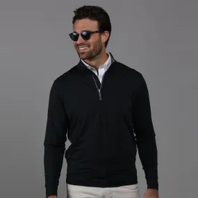 Black Tour Performance Men's Golf Quarter Zip Pullover