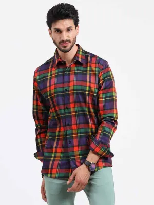 Bold Checks Printed Full Sleeve Shirt