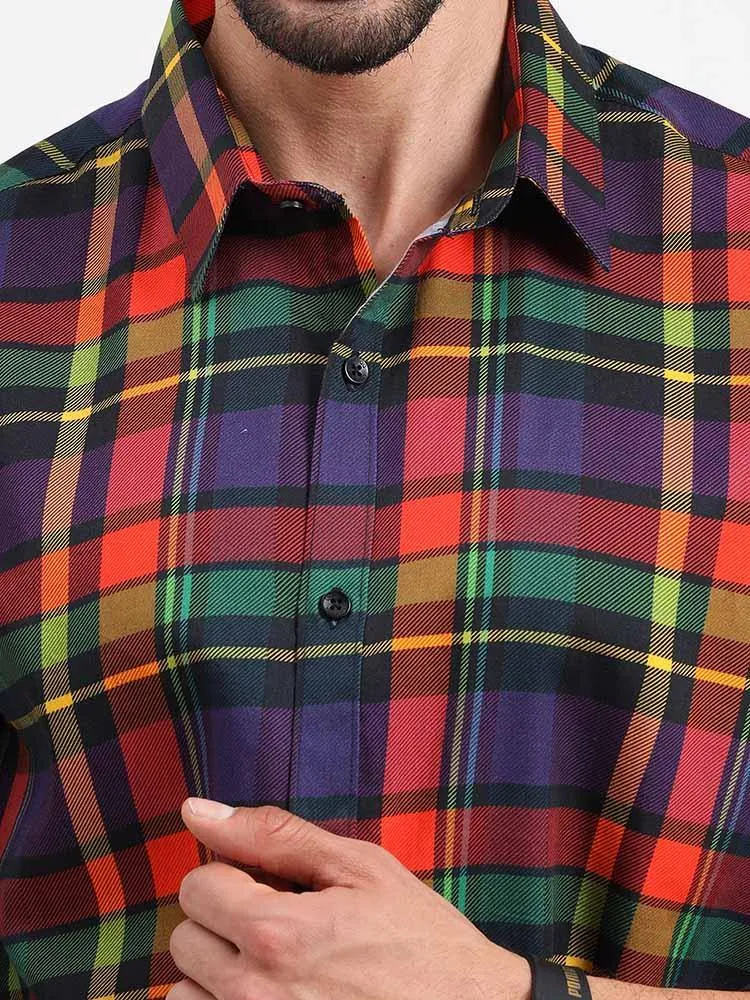 Bold Checks Printed Full Sleeve Shirt