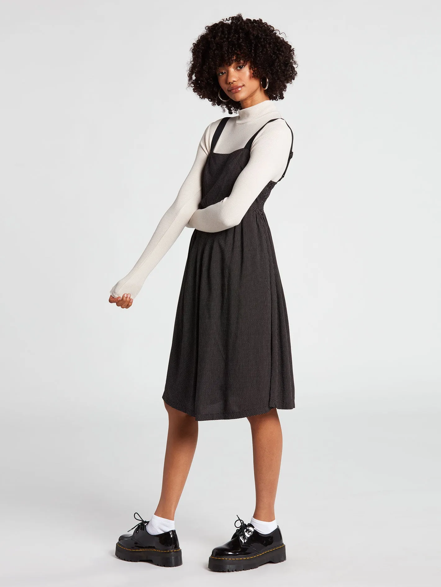 Call In Slick Midi Dress - Dot