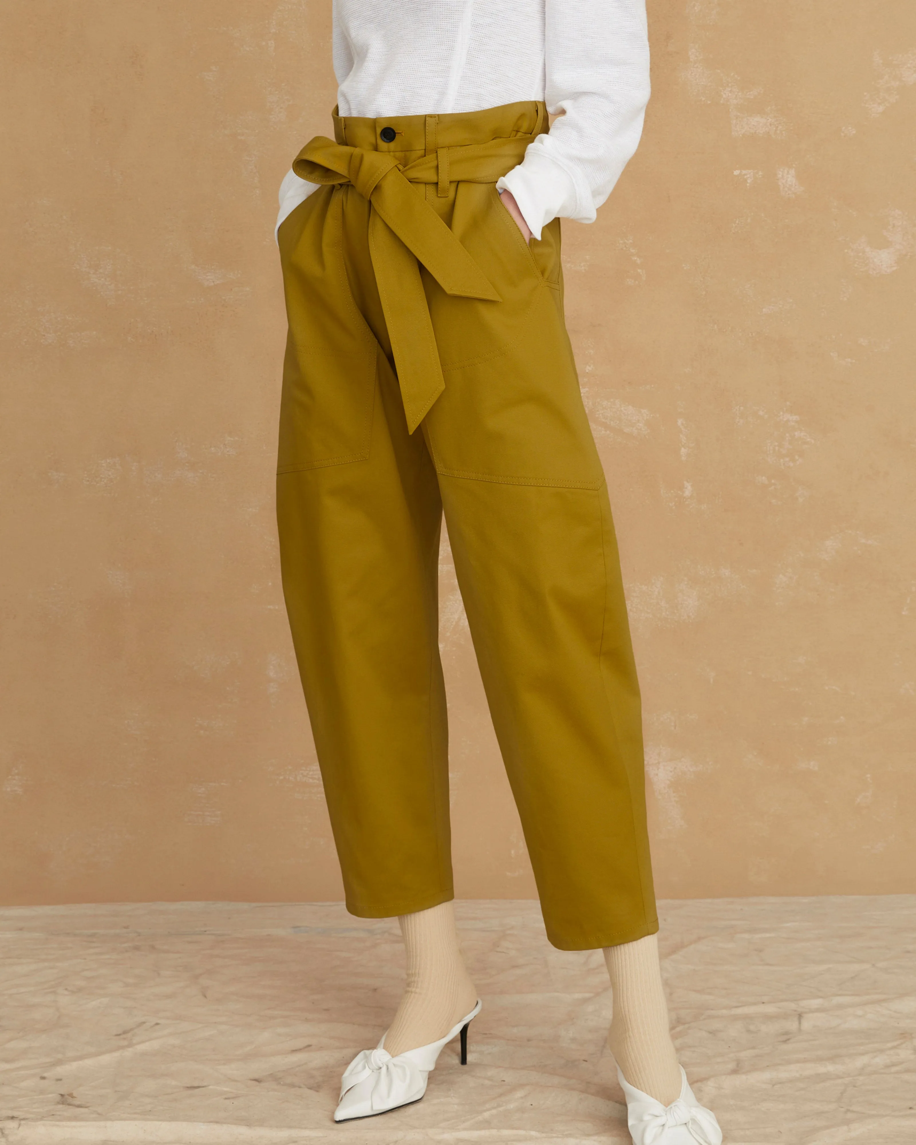 Canvas Balloon Pant - Ochre