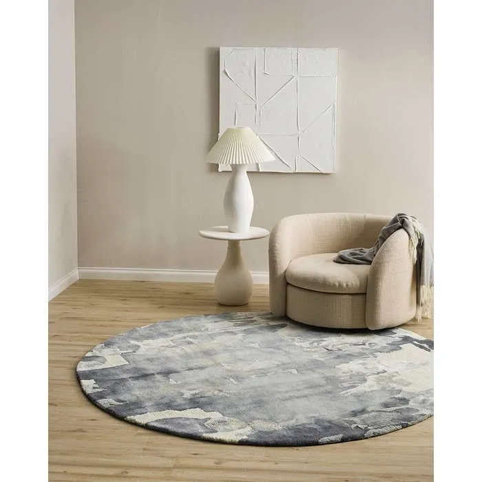 Cape Brett Round Floor Rug   (Wool Blend)