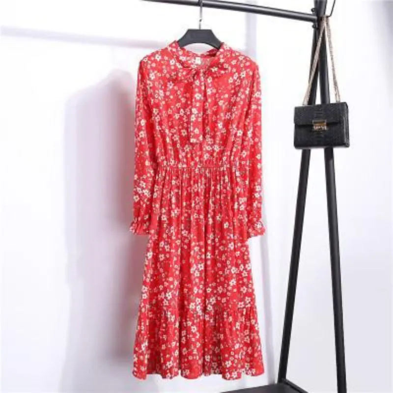 Casual Long Sleeve Knee-Length Summer Loose Dresses