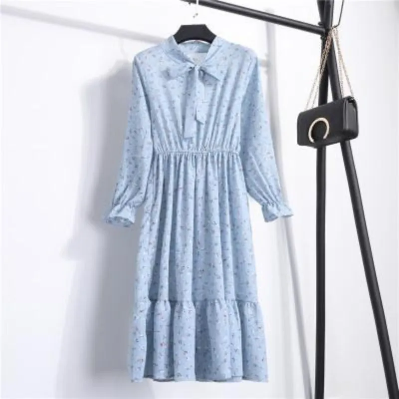 Casual Long Sleeve Knee-Length Summer Loose Dresses