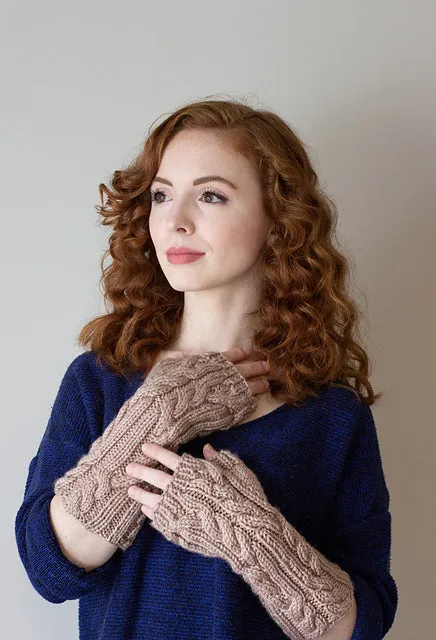 Caudal Fin Mitts Aran Weight Knitting Pattern