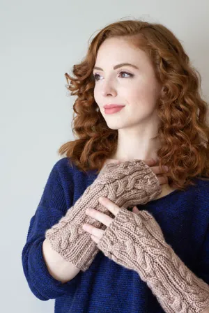 Caudal Fin Mitts Aran Weight Knitting Pattern