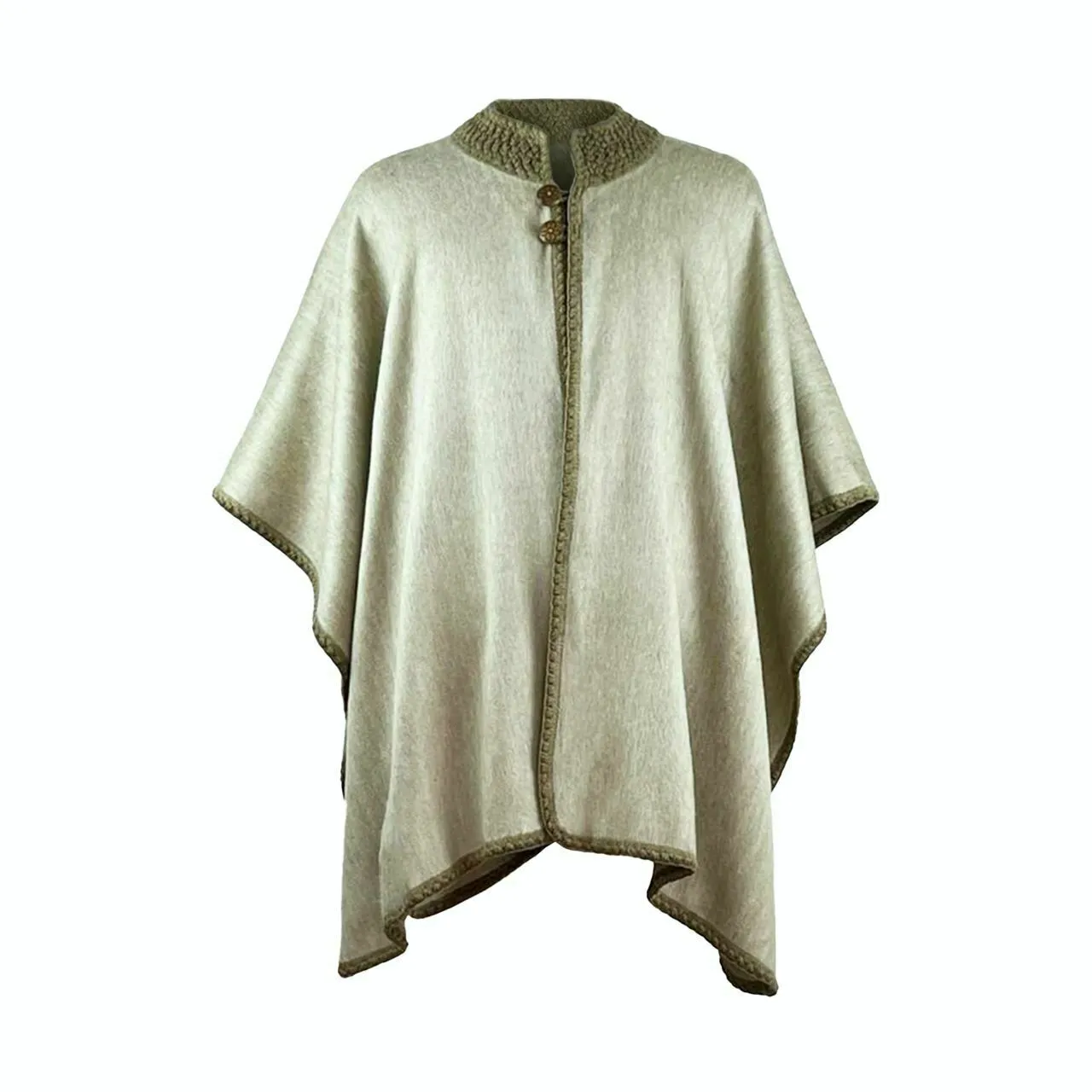 Chinchipe - Lightweight Baby Alpaca Cape Poncho - Golden - Unisex