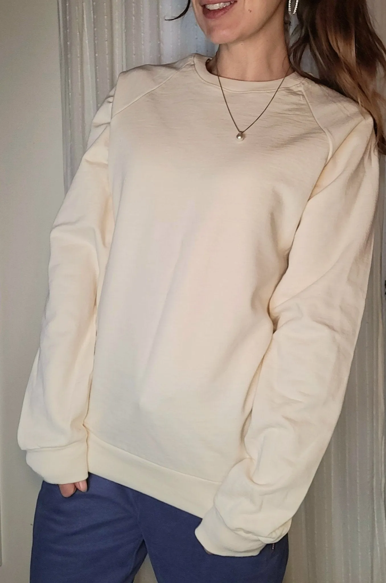 Classic Oversized Sweatshirt Women |In Natural