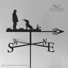 Cocker Spaniel & Pheasant Weathervane