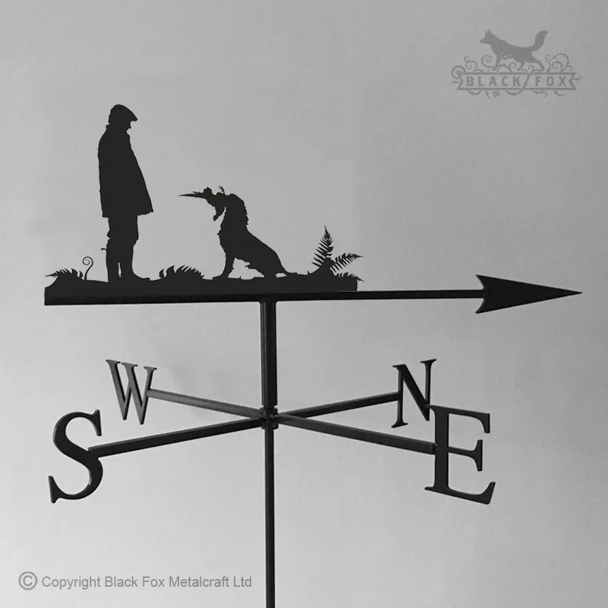 Cocker Spaniel & Pheasant Weathervane