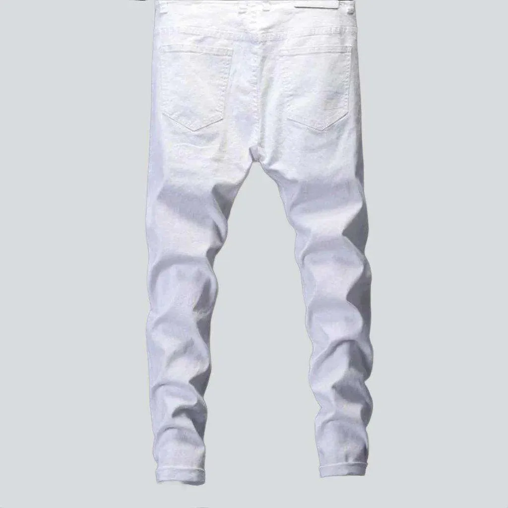 Comfortable white stretchy jeans