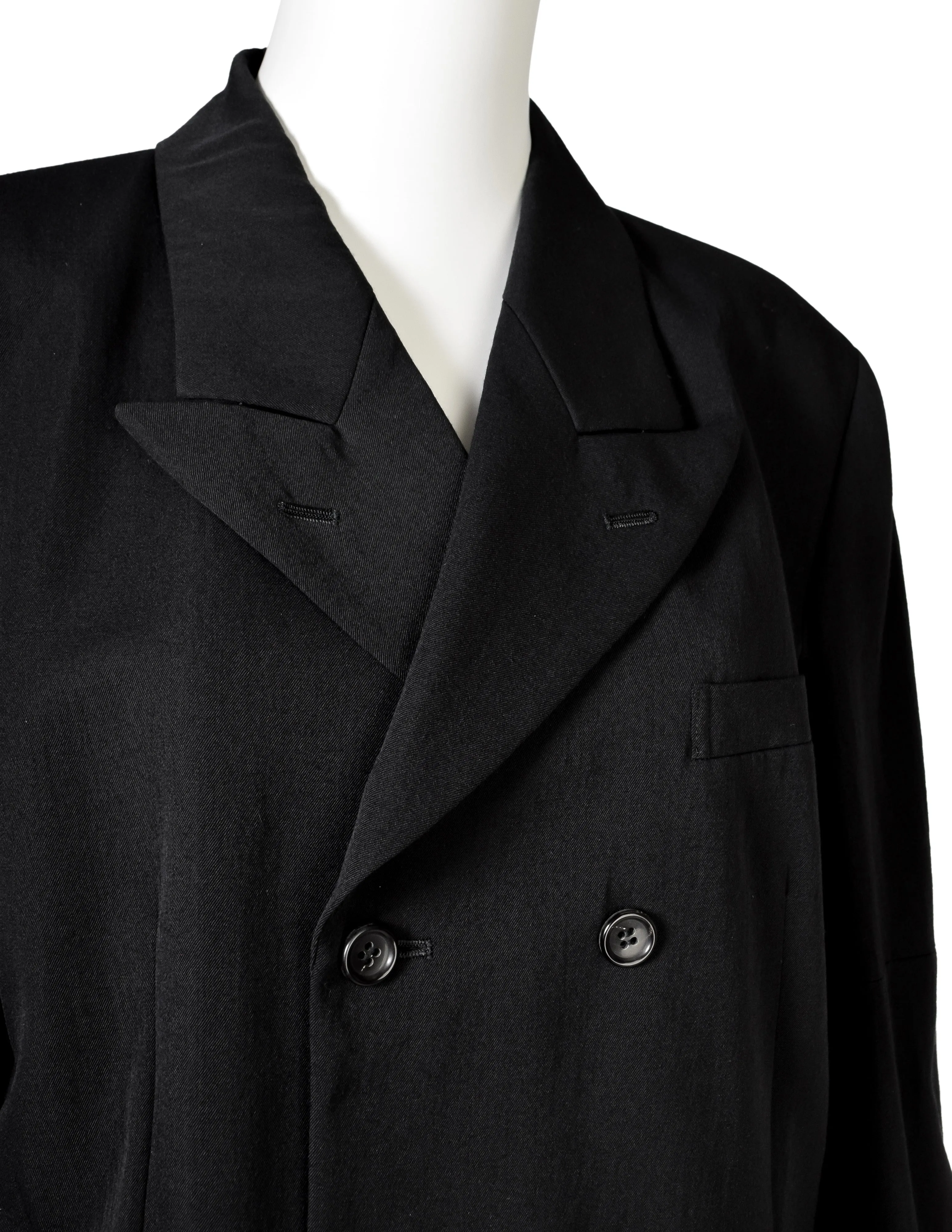 Comme des Garcons Vintage AW 1988 Iconic Black Wool Split Arm Vent Blazer Jacket