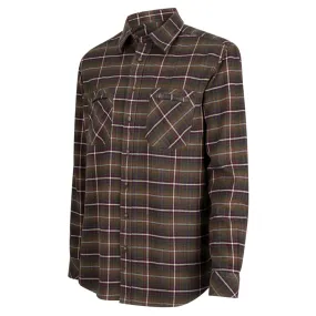 Countrysport Luxury Hunting Shirt  - Olive/Wine Check by Hoggs of Fife