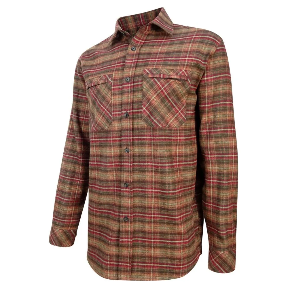 Countrysport Luxury Hunting Shirt Rust Check by Hoggs of Fife