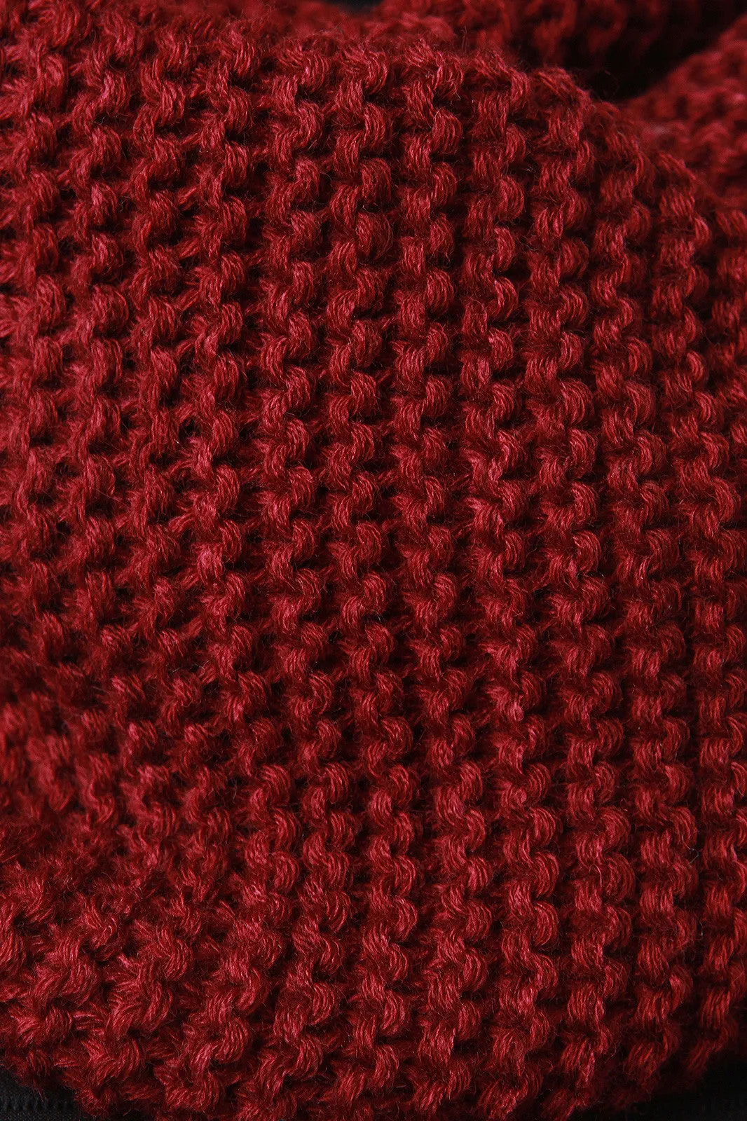 Cozy Simple Knit Circle Scarf