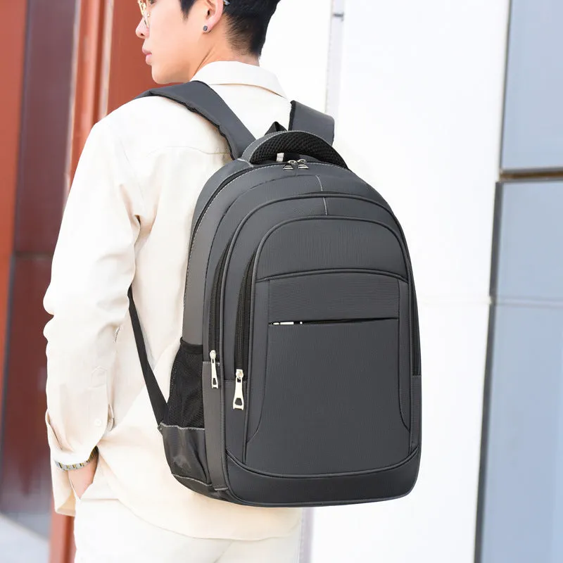 Cross-Border Travel Fashion Trendy Simple New Men's Backpack Commuter Business Multi-Functional Computer Backpack