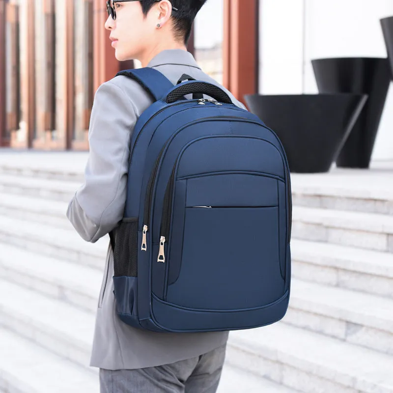 Cross-Border Travel Fashion Trendy Simple New Men's Backpack Commuter Business Multi-Functional Computer Backpack